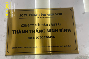 Biển Công Ty Inox Ăn Mòn 30x45cm – Sang Trọng, Bền Đẹp