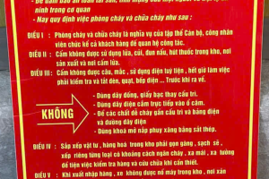 Biển báo nội quy phòng cháy chữa cháy