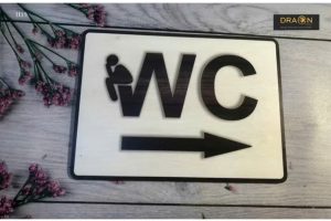  Biển báo WC bằng alu.
